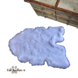 Plush Faux Fur Area Rug - Icelandic Sheepskin Style, Usa Made - thumbnail 1