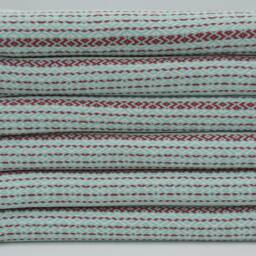 Turkish Towel, Turkish Peshtemal, Mint Green Towel, Hammam Towel, 40''x70'', Red Striped Towel, Beach Towel, Small Diamond Towel, B2-K??rm??z?? - thumbnail 2