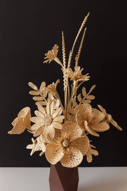 Bouquet Straw Flowers. Unique Flowers From Straw. Flowers Made Of Natural Gifts For Mom. Wildflowers. Home Decor Dried - image 1