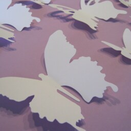 Set Of 24 3D Butterflies Wall Decoration Sticker Color Choice - thumbnail 3