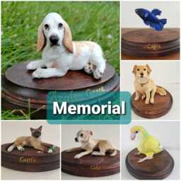 Custom Handmade Pet Portrait Sculptures Personalized Dog, Cat, Polymer Clay Figurines, Cake Toppers, Made To Order From Your Photos - thumbnail 2