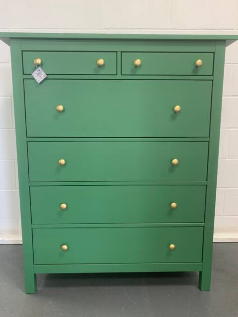 Large Chest Of Drawers Painted Bespoke Stencilled - image 1