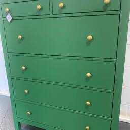 Large Chest Of Drawers Painted Bespoke Stencilled - thumbnail 2