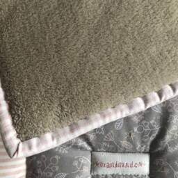 Crawling Blanket With Name, Individual Baby Hannah Patchwork Blanket, Personalized - thumbnail 3