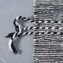 Geometric Moroccan Rug Black & White Berber Carpet - 8, 5x5 Ft - thumbnail 4
