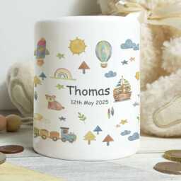 Personalised Baby Boy Gift-Ceramic Christening Keepsake - 1st Birthday Present, More Designs - thumbnail 2