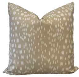 Brunshwig & Fils Les Touches Reverse Sand Cushion Cover Pillow Double Sided - thumbnail 1
