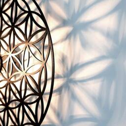 Walllamp, Flower Of Life, Shadow Lamp, Ceiling Lamp - thumbnail 3