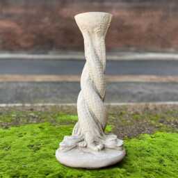 Concrete Sundial Statue Stone Pedestal Solar Clock Figurine Outdoor Column Cement Sun For Patio Front Door Decor - thumbnail 3