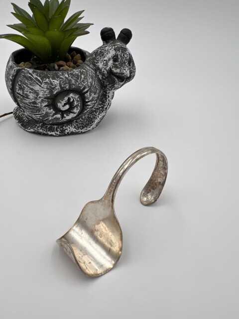 Spoon Business Card Holder Or Iphone Vintage Reclaimed Silverware - image 1