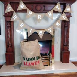 Merry Christmas Bunting/Bunting Burlap Flags Pendants Noel Navidad Joyeux No??l Be Gift - thumbnail 1