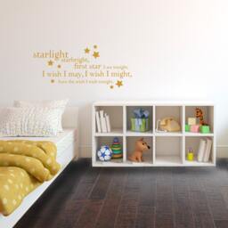 Starlight Starbright Nursery Quote - Wall Decal Custom Vinyl Art Stickers - thumbnail 2