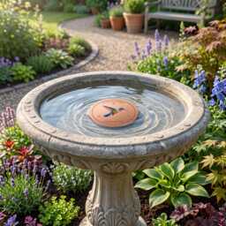 Pure Copper Bird Bath Purification Disk 10cm Water Cleaner For Baths, Outdoor Feeder Bowl Accessory, Hummingbird Decor - thumbnail 4