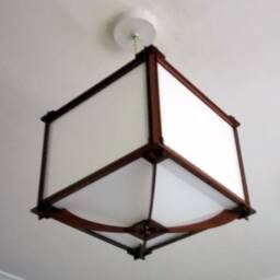 Japanese Style Lampshade, Medium Box, Plain Screens - thumbnail 2