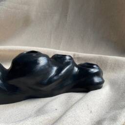 Organik Concrete Candle Holder - Decorative Taper 5 Holes Candlestick Organic Shaped - thumbnail 3