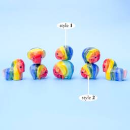 Rainbow Porcelain Elephant Pride Decor, Elephant Lover Gift - thumbnail 3