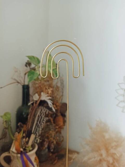 Funky Rainbow Plant Trellis For Indoor Plant/Accessories/ Stake Potted Stake/ Support/Plant Stick /Retro Planter - image 1