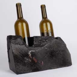 Handmade Alexandrette Marble Wine Bottle Holder Unique Rack - thumbnail 4