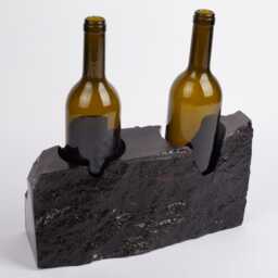 Handmade Alexandrette Marble Wine Bottle Holder Unique Rack - thumbnail 2