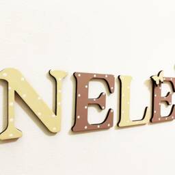 Wooden Name Letters, Nursery Wall Decor, Baby Room Sign - thumbnail 2