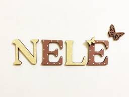 Wooden Name Letters, Nursery Wall Decor, Baby Room Sign - thumbnail 1