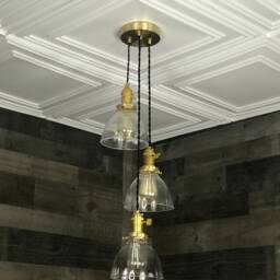Arenado 3 Light 6 Inch Clear Shade Hanging Pendant - thumbnail 4