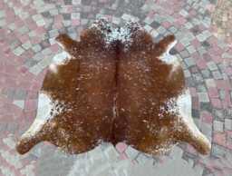 Luxury Brown Cowhide Rug Real For Western Home Decor Speckled Skin Area Large Brindle Cow With Hair On