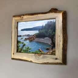 Live Edge Wood Picture Frame Rustic Decor Wall Hangings Home 8x10 - thumbnail 3