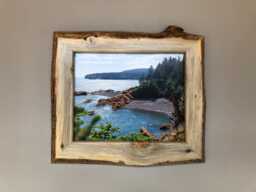 Live Edge Wood Picture Frame Rustic Decor Wall Hangings Home 8x10 - thumbnail 1