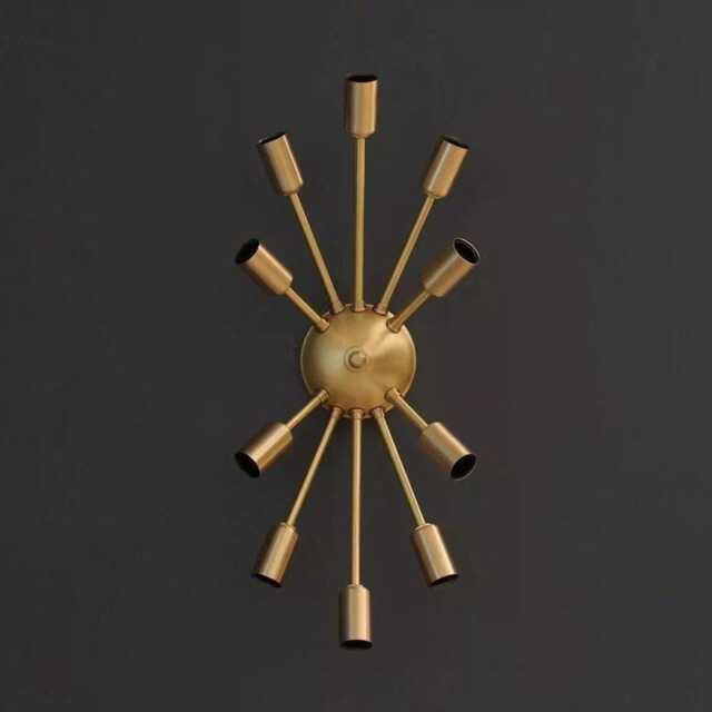Sputnik Wall Sconce - Mid Century Modern Brass Light Fixture - image 1