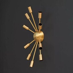 Sputnik Wall Sconce - Mid Century Modern Brass Light Fixture - thumbnail 2