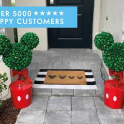 Festive Door Mat - This House Believes in Santa Xmas Welcome Cute Holiday Doormat Christmas Gift Gifts For Her Him - thumbnail 2