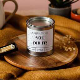 You Did It Candle Gift. Graduate Gift For Her. University Graduation Present - thumbnail 3
