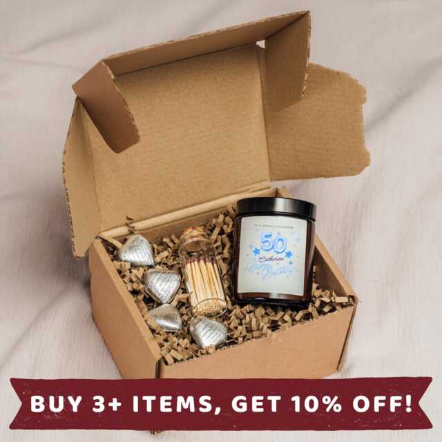 Daughter 50Th Birthday Candle Gift Set Box Card Gifts Her A - image 1