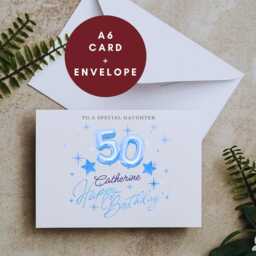 Daughter 50Th Birthday Candle Gift Set Box Card Gifts Her A - thumbnail 3