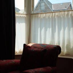 Bespoke Cafe Curtain Rods & Finials Heritage Brass Easy Mount Concealed Brackets Made To Measure - thumbnail 4