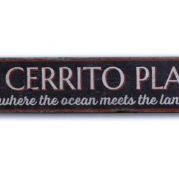 El Cerrito Sign, Place Destination Ceritto California, Man Cave Wall Decor - Rustic Hand Made Wooden Sign - thumbnail 2
