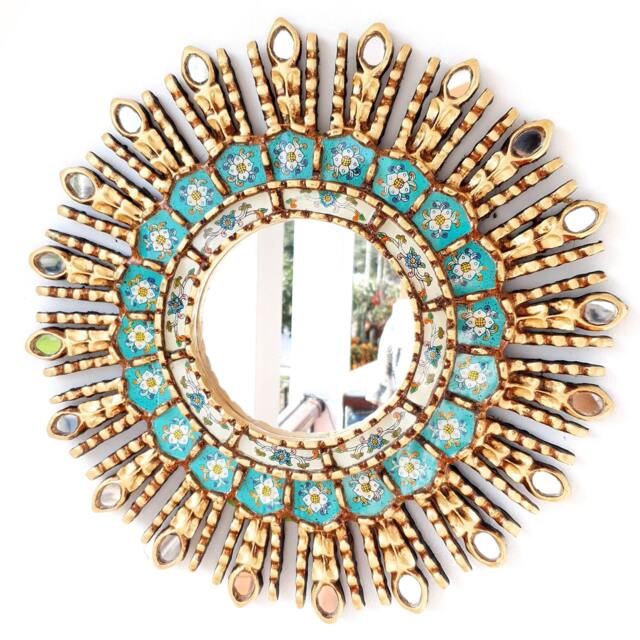 "Peruvian Mirrors - ""Turquoise Eye 45cm" - image 1