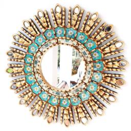 "Peruvian Mirrors - ""Turquoise Eye 45cm"