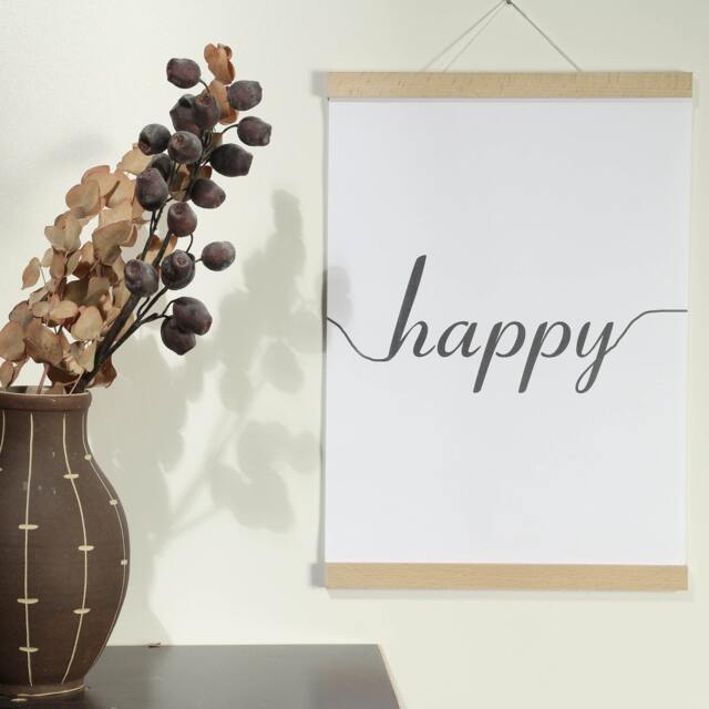 Poster Rail Din A 4 - 21 cm Birch - Din 0, 1, 2, 3, A4, A5, A6 Magnetic Gift With Magnets Wooden Frame Picture - image 1
