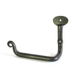 Toilet Paper Holder, Hand Forged Tissue Roll Hanger, Wrought Iron Garden Curtain Hook, Blacksmith Metal Rustic Antique Farmhouse Home Decor