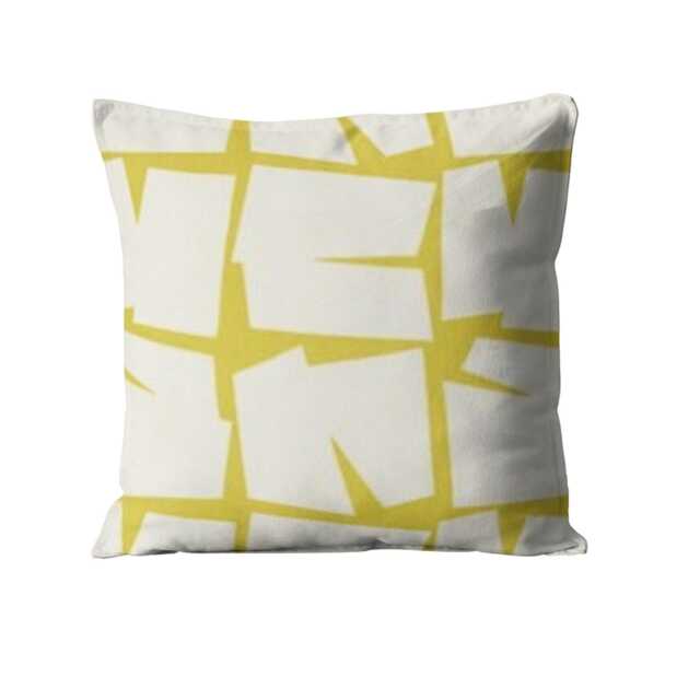 Cushion Cover, Scion Moqui, Citrus Yellow Cotton, Scandi Geometric Throw Pillow Home Decor - image 1