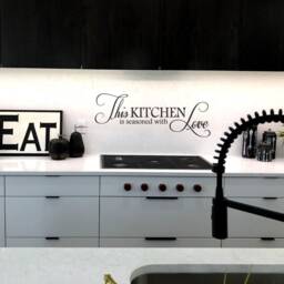 Kitchen Decal, This Is Seasoned With Love Wall Decal Vinyl Lettering Sticker For The Kitchen Tw126 - thumbnail 2