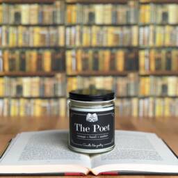 The Poet 9Oz Glass Soy Candle - Orange + Basil Amber - thumbnail 4
