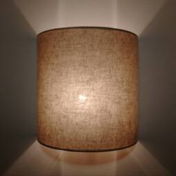 Transparent Half-Moon Wall Light in White/Off-White/Ecru Beige - thumbnail 2