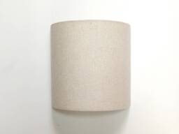 Transparent Half-Moon Wall Light in White/Off-White/Ecru Beige