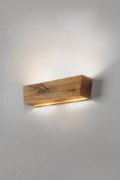 Wall Lamp Industrial Handmade Home Decor Lighting Ramus Ii Lights Solid Minimalistic Wood Handcrafted - thumbnail 1