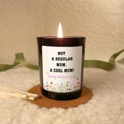 Funny Mother's Day Soy Candle For Mum - Not A Regular A Cool Floral Gift Scented - thumbnail 3