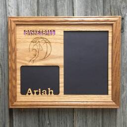 Basketball Picture Frame - 8x10 Holds 5x7 & & 3x4 Photos Awards Gift For Team - thumbnail 2