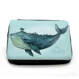 Pencil Case Pencil Bag Whale With Name Fm109
